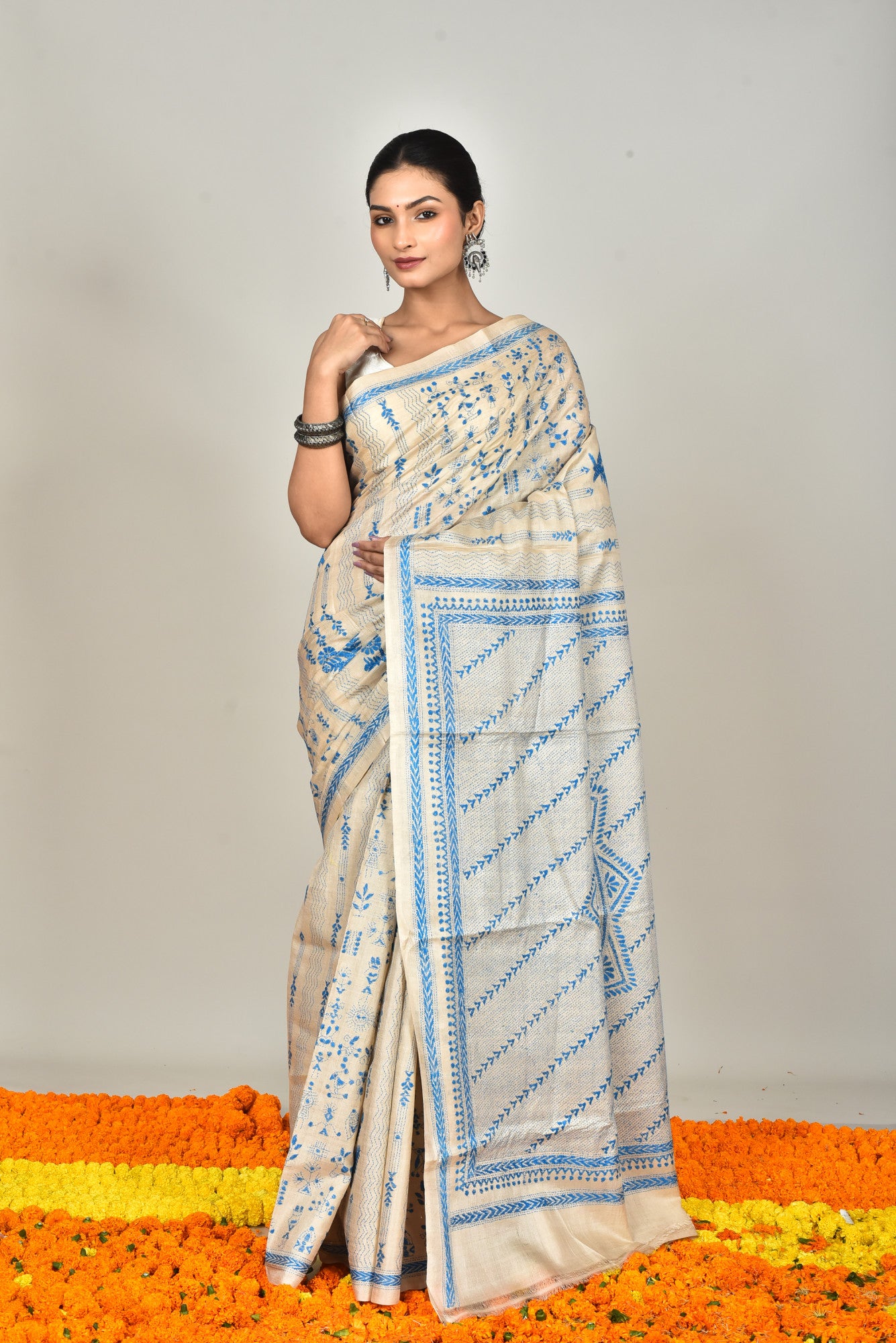 GACHI SILK KANTHA SAREE